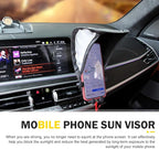 Car Dash Covers, Phone Umbrella, Anti-Glare Sunshade Umbrella Phone Holder, Universal for Most Cars (Black)
