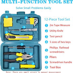 Emergency Roadside Kit for Car,Emergency Kits for Vehicles,Jumper Cables headlamps car Glasses Holder,Roadside Emergency Kit Women Men