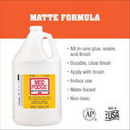 Mod Podge CS11304 Waterbase Sealer, Glue and Finish, 128 oz, Matte