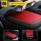 AOMSAZTO Console Covers for 2018-2023 Toyota Camry Black with Red Leather