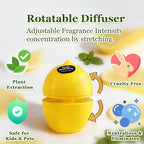 Banami Lemon Shape Air Freshener Gel, Decorative Odor Eliminator for Home, Car, RV, Bathroom, Pet Areas (Lemon)