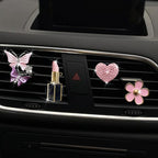 Butterfly Daisy Air Vent Clips, Bling Butterfly Flower Car Air Fresheners Vent Clips Car Diffuser Vent Clip Rhinestone Car Decoration Interior Decor Cute Accessories for Women