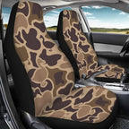 KEIAHUAN Duck Camo Hunting Car Seat Cover 4PCS Front Seat Covers and Split Rear Bench Seat Covers Soft Auto Interior Accessories Decor Universal Fits for Most SUV Truck Van