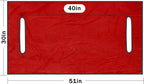 Golf Cart Seat Covers, Breathable Golf Cart Seat Towel Blanket, Keeps Seats Dry & Comfortable in All Weather, Universal 51"x30" for EZGO, Yamaha, Club Car and More 2/4-seats Cart, Red