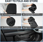 SINGARO Universal 300T Car Windshield Sun Shade, Foldable Reflective for Windshield & Window Shades with Overlapping Design, Car Interior Accessories (64.5" L x 33" W)