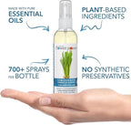 Natural Flower Power Air Freshener Spray - Odor Eliminator w/Essential Oils - Home, Car & Fabric - Cruelty Free & Vegan - Variety Pack - Lemongrass and Citrus & Spice - 2 x 4 fl oz
