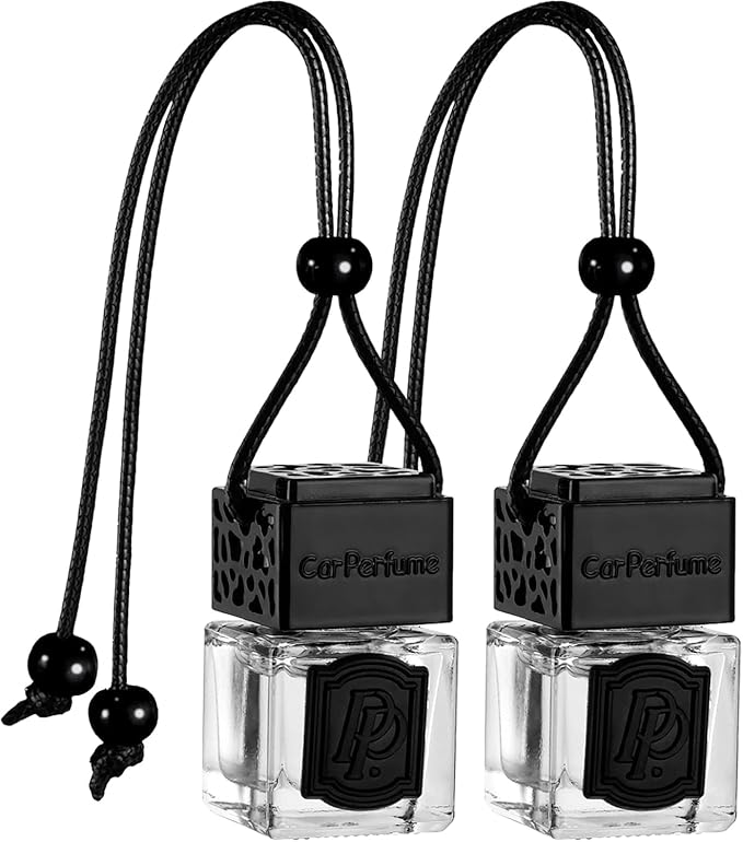 Luxury Perfume Scented Car Air Freshener for Summer - Hanging Essential Oil Diffuser with 90-Day Long-Lasting Fragrance, Non-Toxic & Eco, Premium Gift for Men/Women(Pacific Ocean Breeze, 2 x 8ml)