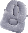 WalterDrake Posture Support Back Cushion – Designed for Back Pain Relief in Any Seat - Light Gray