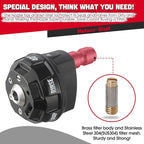 Meteor Blast 6 in 1 Pressure Washer Nozzle Tips，Mutiple Degrees in One， Quick Change over and Adjustable, 1/4 inch Quick Connector, MAX 4500PSI for Pressure Washer