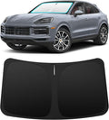 INSAUTO Custom Fit Windshield Sun Shade Accessories for Porsche Cayenne 2019–2026, Foldable Front Window Sunshade, UV & Heat Reflector, Keeps Interior Cool, Includes Storage Bag