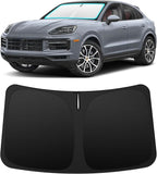 INSAUTO Custom Fit Windshield Sun Shade Accessories for Porsche Cayenne 2019–2026, Foldable Front Window Sunshade, UV & Heat Reflector, Keeps Interior Cool, Includes Storage Bag
