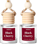 Car Air Freshener Black Cherry 2 Pack Hanging Air Freshener Diffuser, Cute Car Accessories Air Freshner for Women & Men Gift Non-Toxic Car Scent Long Lasting Oil Diffuser Made in USA