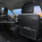 Lolcar Rav4 Seat Covers Custom Fit for Toyota Rav4 XLE,Platinum,Limited 2013-2018 & SE 2016-2018, Leather Truck Seat Cover Full Set for SUV,Faux Leather(Black/Gray)