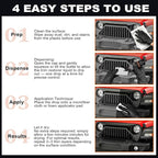 Black Trim Restorer Outdoor-Use Only Restores Deep Black Color in Minutes UV & Water Resistant Long-Lasting Protection for Exterior Plastic, Vinyl & Rubber Glossy Streak-Free Finish 8oz