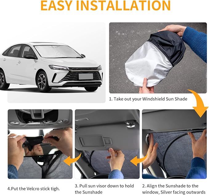for 2025 E350 Windshield Sun Shade SunShades for Mercedes Benz SLC 2017-2024 Windshield Cover for 2022 Mercedes E-Class Sedan W211 E320 E500 E55 E550 E63 Accessories Sun Visor Protector UV Reflector