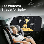 Magnetic Car Window Shade for Baby,Blackout Car Window Curtain,Car Shades for Side Windows,Sun Shade for Car Window Baby,Cartoon Pattern Car Window Covers,UV Protection &Heat Blocking(Space Travel)