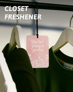 Green Pink Christian Car Air Freshener 4 Pcs, Coquette Preppy Bow Floral Religious Hanging Air Freshener for Cars Closet Drawer Books, Cute Christian Car Accessories Mirror Decor for Women