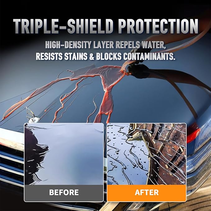Auto Ceramics Coating Light Ceramic Coating for Cars, Protect Car Paintwork, High Shine, Easy to Apply, 100ml,car cleaner(Sufficient for 3 Small-Med Car)-Durability of over 1 year