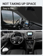 Proadsy Windshield Sun Shade for 2015-2025 2026 Ford Transit 4-Layer Foldable Front Sunshade Protector Sun Visor Blocks UV Rays Keep Car Cooler