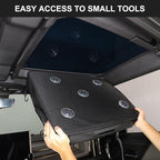Roof Organizer Bag Storage for Hummer EV Accessories Sunroof Rooftop Panel Waterproof Foldable Heavy Duty Hardtop Cargo Carrier Bag Overhead for Hummer EV SUV Pickup 2022-2025 2026(Front Roof-Right )
