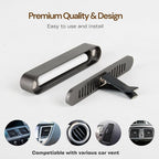 2 Packs Car Air Freshener Diffuser, Essential Oil Diffusers Vent Clip, Perfume Diffuser with 6 Refill Unscent Fiber Sticks, Premium Car Accessories, Metal & Wood design, Custom Scent, Gift For Men