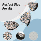 NS YOLO Ergonomic Car Seat Cushion with Comfort Memory Foam Neck Pillow, Car Pillow,Lumbar Support and Big Size Soft Seat Cushion for Driving Seat,Office Chair and Wheel Chair (CAMO-3 pcs)