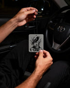 Funny Gothic Car Air Freshener 3Pcs F-CAW-F Black Caw Car Accessories Interior Hanging Scents Automotive Mirror Decor for Men Women
