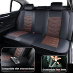 Car Seat Covers for Ford Bronco Sport 2021-2025 Car Seat Cover, Waterproof Faux Leather, 5 Piece Full Set, Wear Resistance, Easy to Clean and Install, Beautify Interior