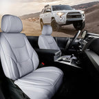 Coverland Custom Fit Car Seat Covers for SUV Compatible with [Rogue, Yukon, Tiguan, Highlander, GLE‑Class, Cayenne] Premium Waterproof Non-Slip Interior Seat Protector [Front Gray- Size Chart A12]