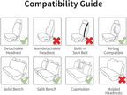 Car Seat Covers Full Set Brown,Luxury Faux Leather Car Seat Covers Waterproof Non-Slip Seat Protector Universal Fit for Most Cars SUVs Trucks Pick-ups, Car Accessories Interior(Brown-Full Set)