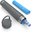 DISONCARE Holiday Insulin Cooler Travel Case 16H 1 Pen Medicine Cooler for Travel TSA Approved Diabetic Insulina EpiPen Carry Case with Medical Alert Tag（Gray）