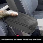 SXCY for 2025 2026 VW Tiguan Armrest Cover for 2025 2026 Volkswagen Tiguan Accessories 2025 2026 Tiguan Center Console Cover 2025 2026 Tiguan Middle Console Cover Add Soft Cotton Cushion (Added-Pad)