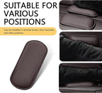 WZP 2PCS Car Door Armrest Pads, Soft Leather+Memory Foam Car Knee Pads, Arm Rest Elbow Cushion with One-Piece Molding, Universal Car Interior Accessories for Arm Support Protect (Brown)