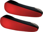 FH Group Flat Cloth Fabric Red Armrest Cover Semi-Universal Fit, One Pair Red