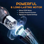Power Practical Handheld Cordless Vacuum Cleaner, Rechargeable Portable Car Vacuums W/Strong Suction, Bag & Attachments, Small Vac Cleaner for Car, Couch, Home, Car Suction Cleaner, aspiradora de mano