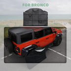 Hard Top Storage Bag for Ford Bronco 2026 2025 2024 2023 2022 2021 4 Door, Roof Middle Panel Over Second Row Seat for Bronco, Multi-Layer, Off-Road, Mid Panel