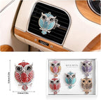 5 PCS owl Car Decor, Cute AnimalThemed Air Freshener Vent ClipsCar Accessories Decoration for ，Reusable Essential Oil Diffuser, Universal for Most Cars (owl)