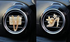 Car Decor Fresheners For Women Bling Car Accessories Air Outlet Decoration Bling For Women Aromatherapy Air Vent Clip Charm, air freshener High Heel Bag,Gold