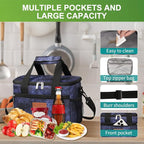 iknoe Insulated Lunch Bag, Foldable 8.5L Cooler Bag for Men & Women, Leakproof Thermal Design, Great for Office, Picnic, Travel, Lunch Box, Galaxy