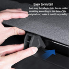 Air Freshener Adapter for 2025 2026 Tesla New Model Y Juniper Launch Series & 2024 2025 Tesla Model 3, Silicone Air Vent clips for Tesla Model Y/3 Car Accessories, without Air Freshener (Black, 2Pcs)