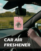 Girly Christian Cologne Car Air Freshener 4 Pcs, Coquette Pink Bow Disco Ball Beach Hanging Air Freshener for Cars Bathroom Dorm Books Decor, Christian Accessories Gifts for Women Girls