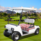 YOKYHOM Golf Cart Seat Covers for 2 & 4 Passenger Carts, Thick Short Plush with Non-Slip Backing, Ultra Soft Seat Towel Blanket, Fits EZGO, Club Car, Yamaha, 51"x30.5", Colorful Red