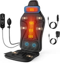 Back Massager with Heat for Pain Relief Deep Tissue, Portable Chair Massager Seat Cushion with Vibration Massage, Back Massage Chair Pad with Optional Cooling, Gifts for Dad Men Women Home Office Use