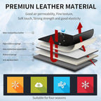 Car seat Covers Compatible with Toyota RAV4 2013 2014 2015 2016 2017 2018 SE,LE,XLE, Premium,Limited,Adventure,Leather Seat Protector Replacement,Waterproof Faux Leather(Full Set,Black&Red)