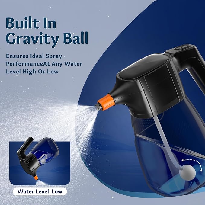 Awakening 2L Electric Foam Sprayer, Cordless Car Foam Cannon, 68oz Rechargeable Battery Foam Blaster, 52PSI Portable Electric Foam Cannon for Auto Car Detailing