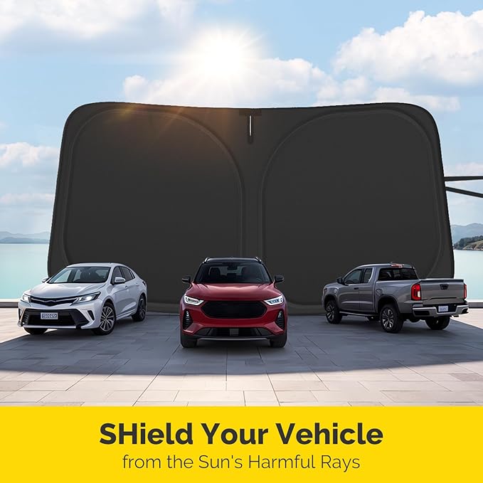 Car Windshield Sun Shade Compatible with 2023 2024 2025 2026 Kia Sportage NQ5 Accessories Foldable Front Window Sunshade Custom Windshield Cover Sun Visor Block UV Rays