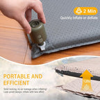 SUV Air Mattress Car Bed, Inflatable Car Camping Pad with Air Pump, Ultrathick Memory Foam Camping Mattress, 9.0 R-Value Insulated Sleeping Pad 2 Person, Camping Mat for Hiking and Backpacking