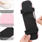 MOSISO Chair Armrest Pads (2 Pack), Memory Foam Home/Office Chair Arm Rest Covers Comfy Computer Gaming Elbow Cushion Removable Washable Elbow Support Forearm Pressure Relief, Pink