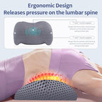 Lumbar Support Pillow for Office Chair, Car Lumbar Pillow Lower Back Pain Relief, Memory Foam Back Cushion with 4D Mesh Cover and Adjustable Straps, Ergonomic Chair Back Pillow for Car,Bed, Gaming