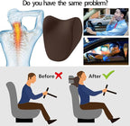 Neck Pillow for Car Neck Pillow for Driving, car headrest Pillow Head and Neck Rest Pillow for car headrest, Brown Neck Support Pillow for car Driving seat of Accessories with Memory Foam